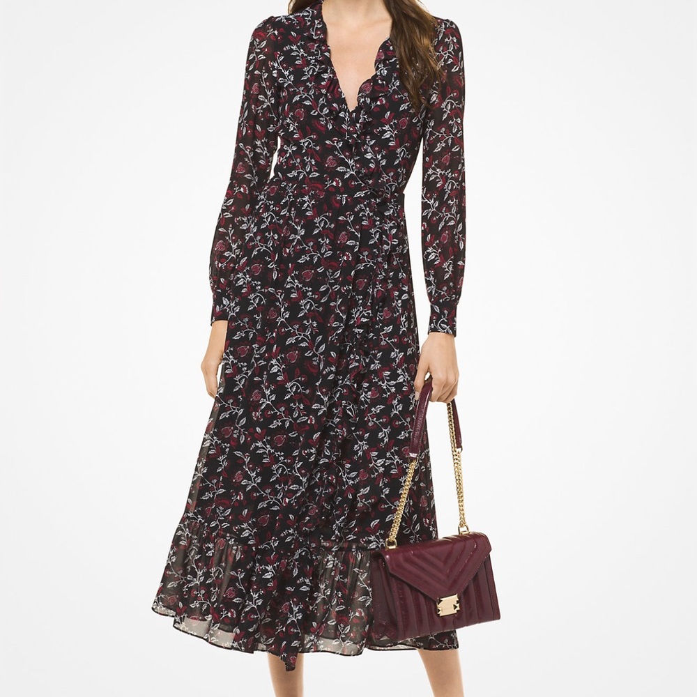MICHAEL MICHAEL KORS
Botanical Georgette Wrap Dress